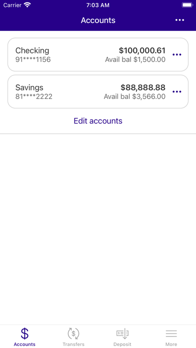 Westminster FCU Screenshot