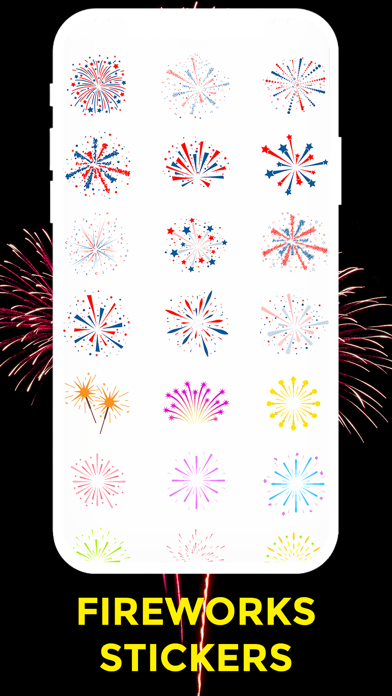 Screenshot #2 pour Fireworks Stickers