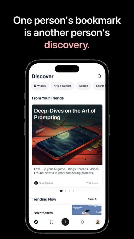 #4. Wiser: Pinterest for Knowledge (iOS) 由: Wiser App AB