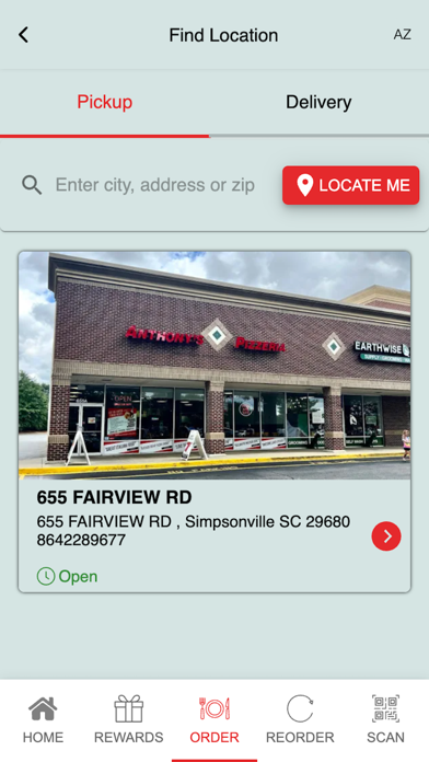 Anthony's Pizzeria Screenshot