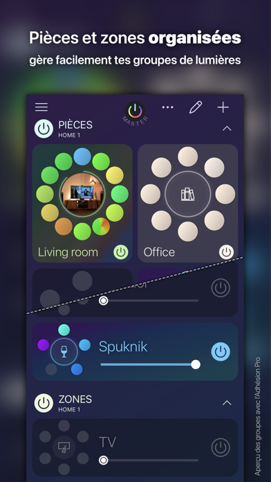 Screenshot #1 pour iConnectHue pour Philips Hue