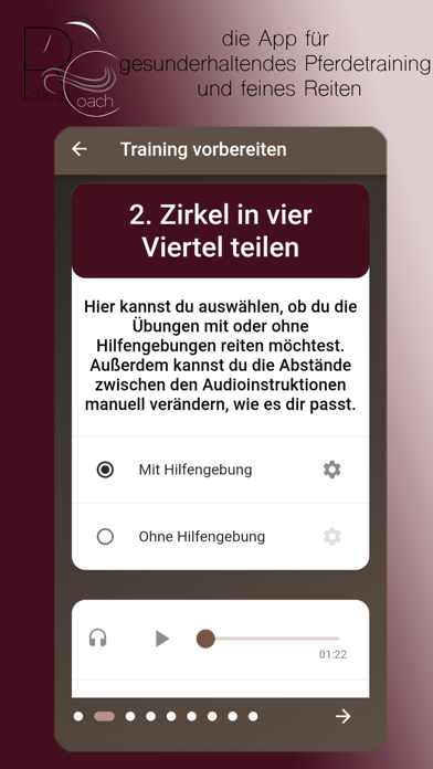 Riding Coach - die App Screenshot