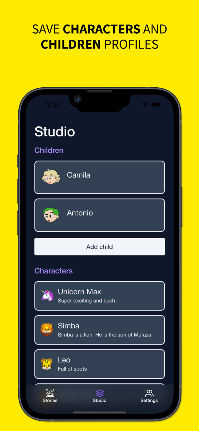 Tell Me A Story - AI Stories