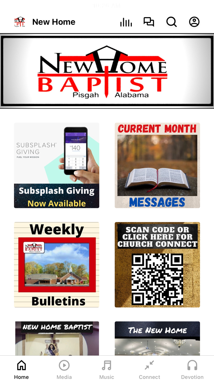New Home Baptist Pisgah AL