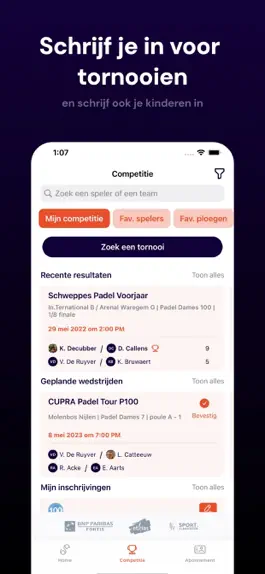 Game screenshot Tennis & Padel Vlaanderen hack