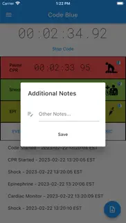 code blue: cpr event timer iphone screenshot 2