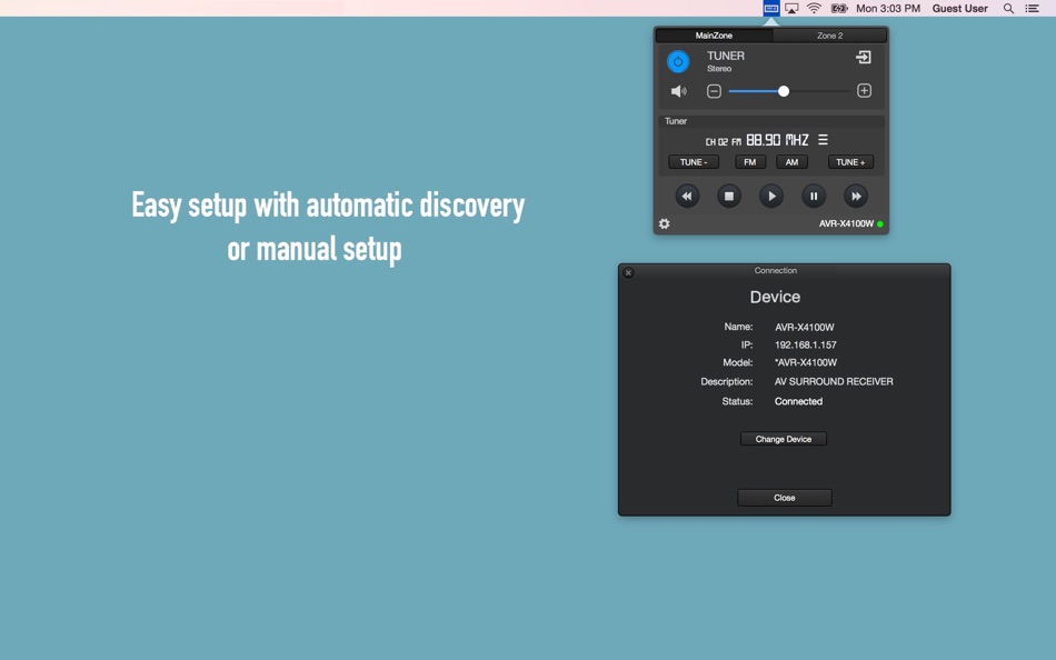 #3. AVR Control (macOS) 由: Georgios Trigonakis