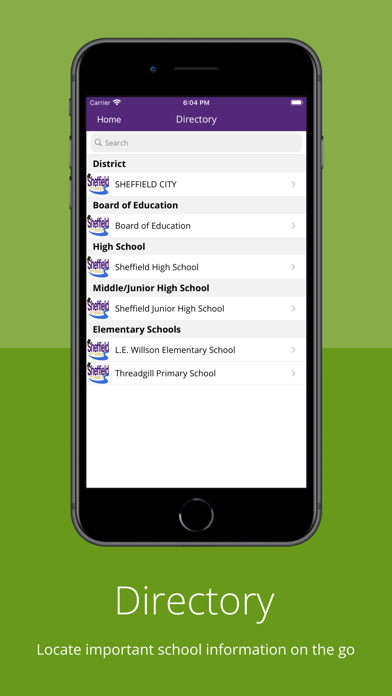 Sheffield City School District Screenshot