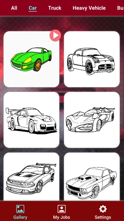 Car Coloring Book ASMR