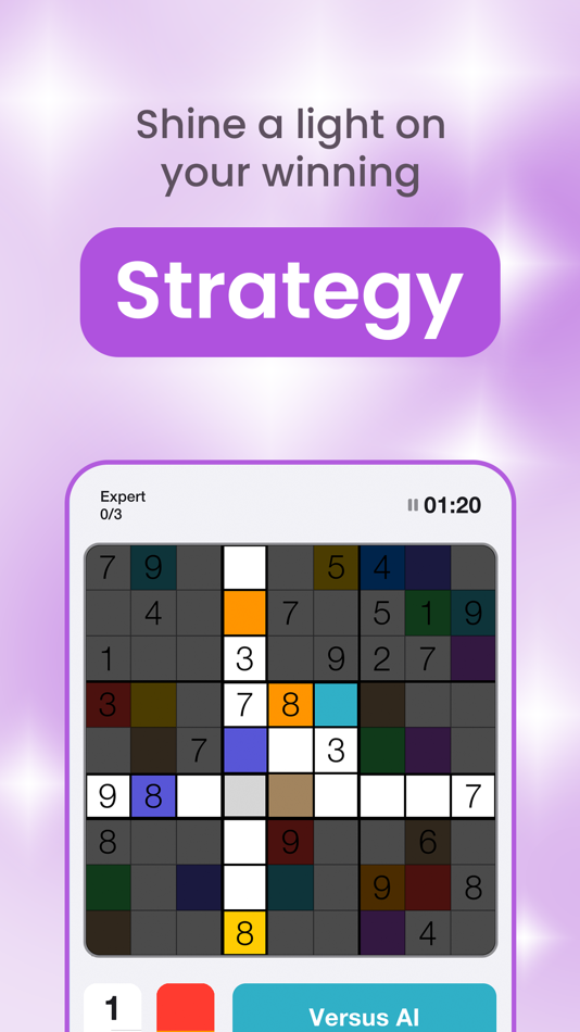 #3. Sudoku: Colors & Numbers (iOS) By: NBT (Next Big Thing)