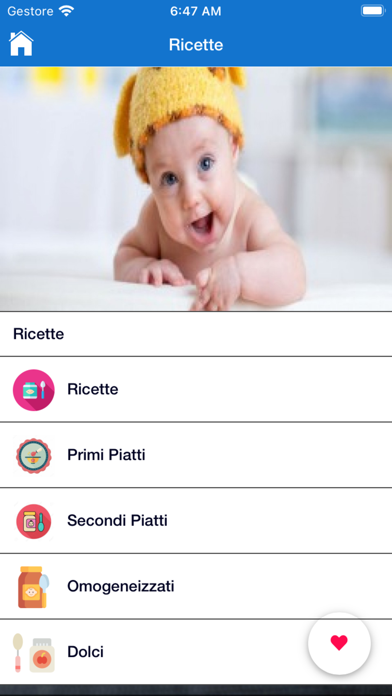 Ricette Babymeal Screenshot