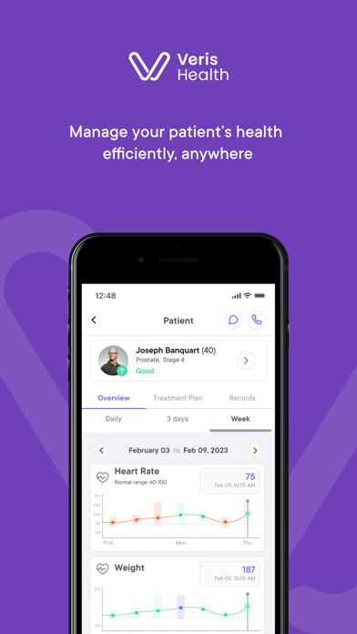 Veris Health - Clinician Screenshot