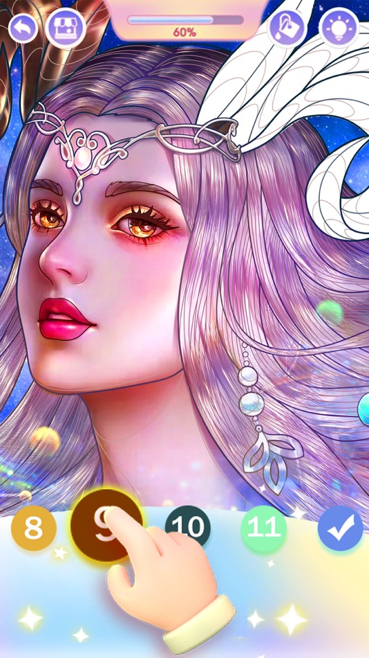 #2. Color by Number : Calm Art (iOS) 由: Poly Design Workroom Limited