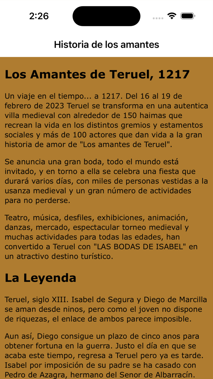 Las Bodas de Isabel de Segura