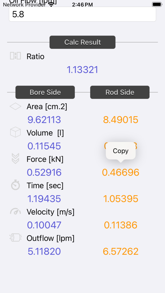 #2. Hydraulic Cylinder Calc (iOS) 由: Nitrio
