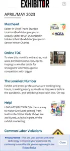 EXHIBITOR Magazine screenshot #2 for iPhone