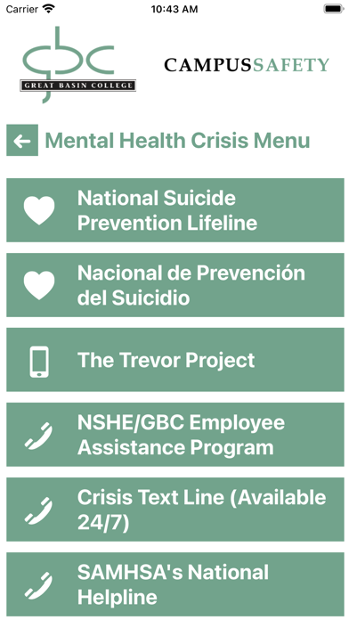 Campus Safety - GBCNV Screenshot
