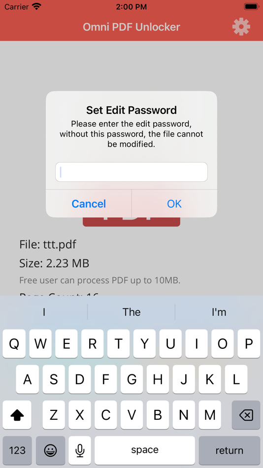 #2. Omni PDF Unlocker - Password (macOS) 게시자: Baofeng County Jixu Education Information Consulting Co., Ltd.