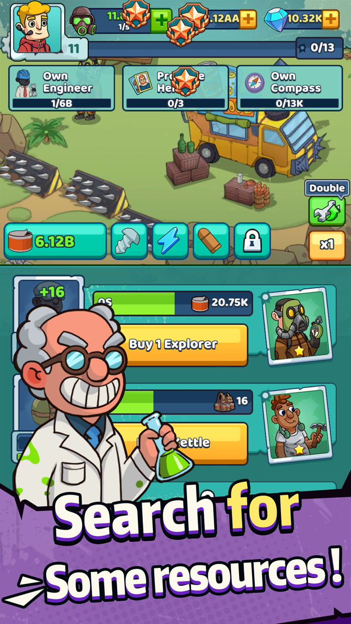 SurvivalAdventure：Idle Clicker