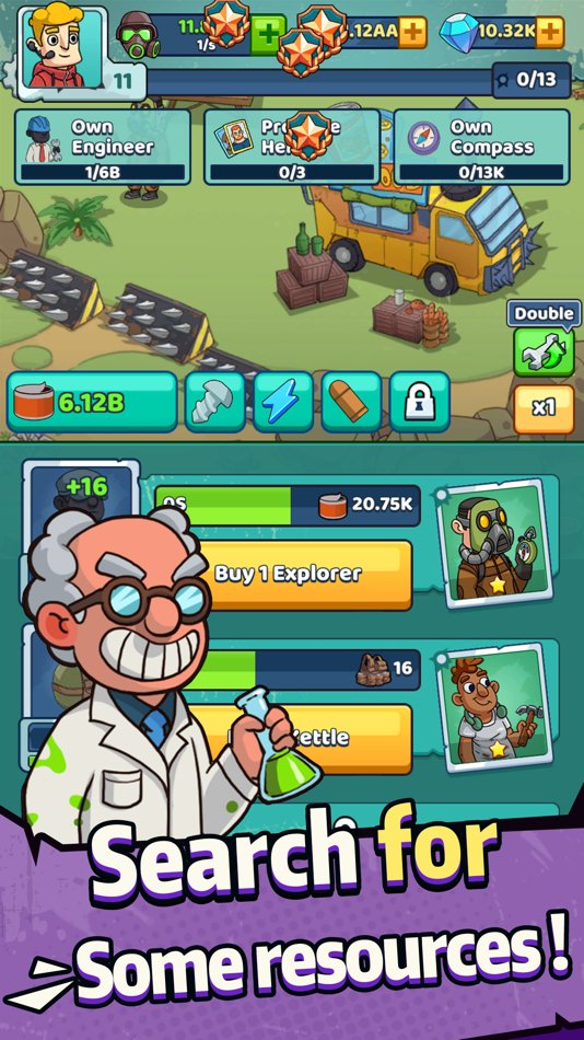 #3. SurvivalAdventure:Idle Clicker (iOS) 由: RONGYUE GAMES