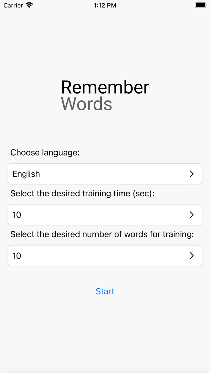 Remember Words - vocabulary