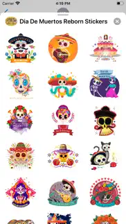 dia de muertos reborn stickers iphone screenshot 2