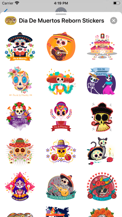 Screenshot #2 pour Dia De Muertos Reborn Stickers