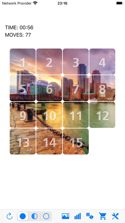 Fifteen sliding tiles puzzle screenshot-5