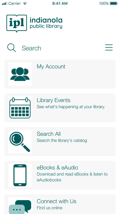 Indianola Public Library Screenshot