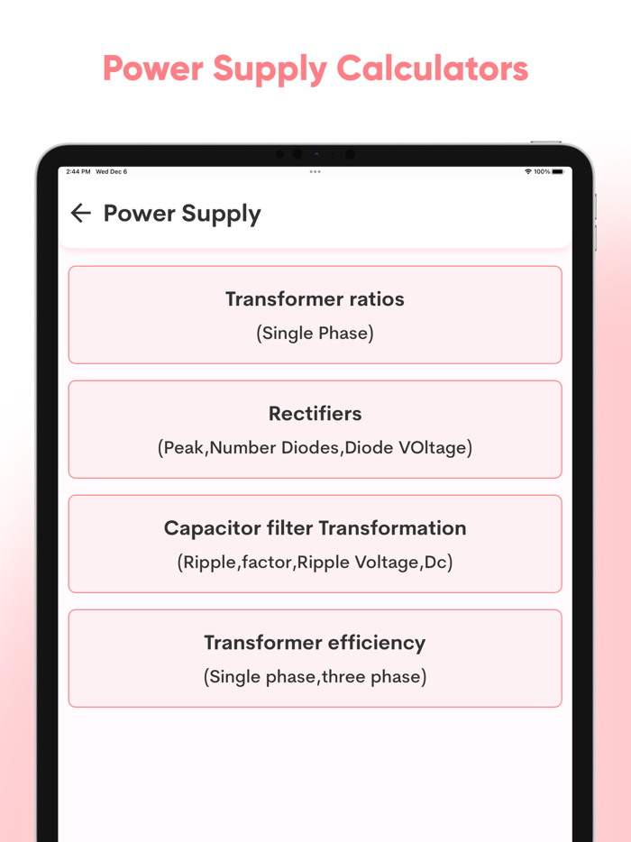 Electronics Calculator Toolkit