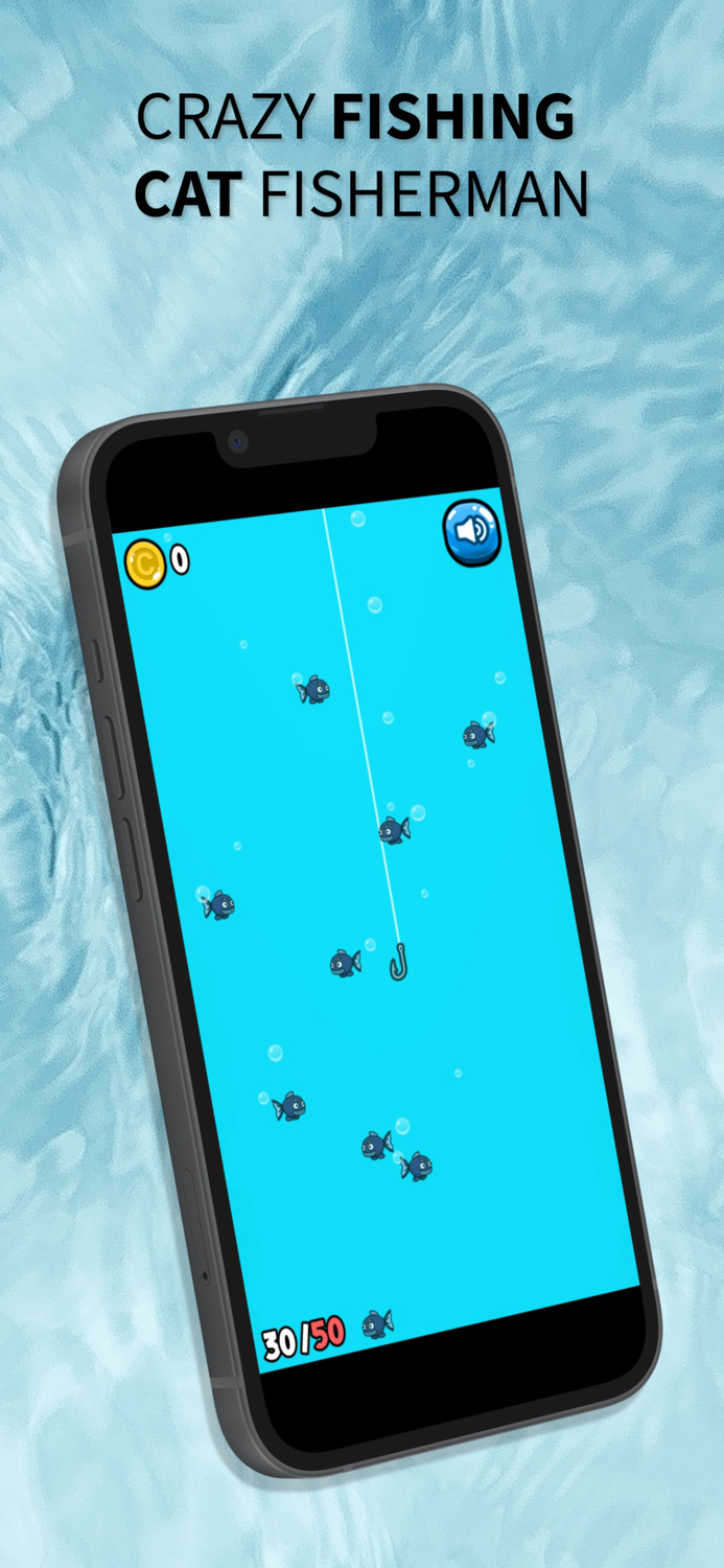 Crazy Fishing - Cat Fisherman