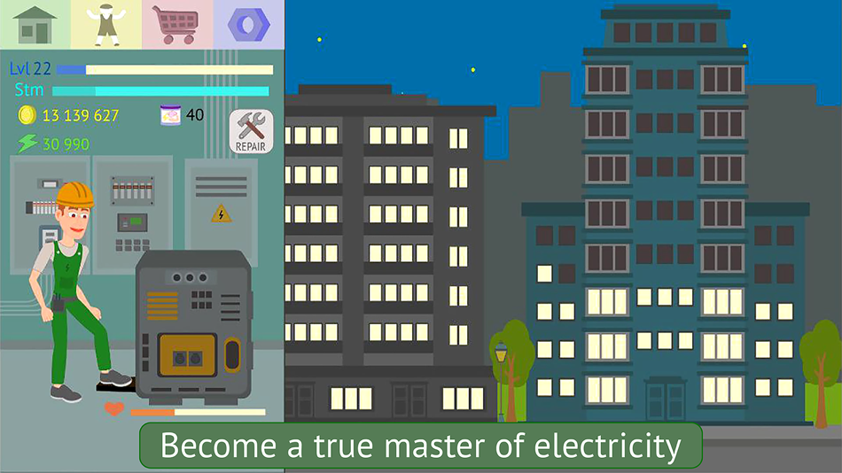 #6. Energy Clicker: Light up world (iOS) 由: Aleh Belko