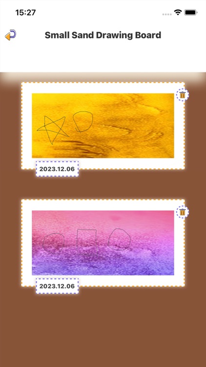 Creative sand painting