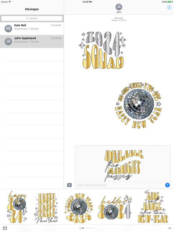 Screenshot #5 pour 2024 Happy New Year - Stickers