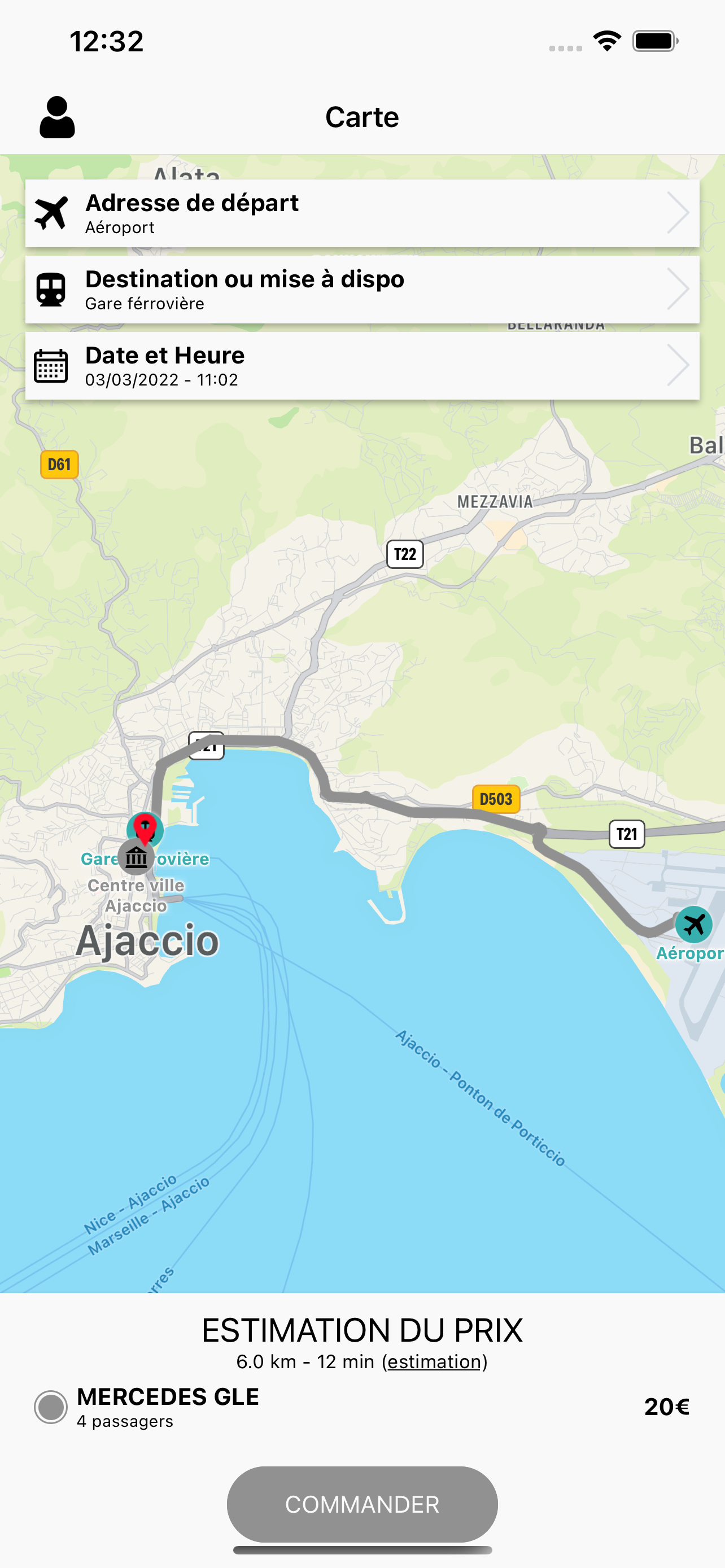 Mon chauffeur Corse