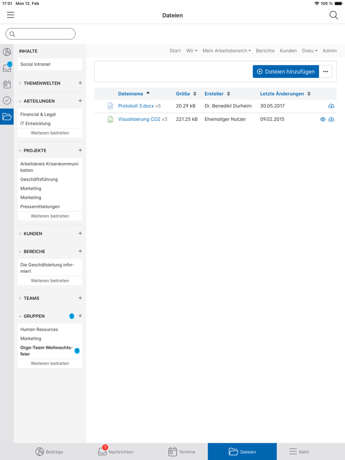 Mein VDFU - Mitgliederportal