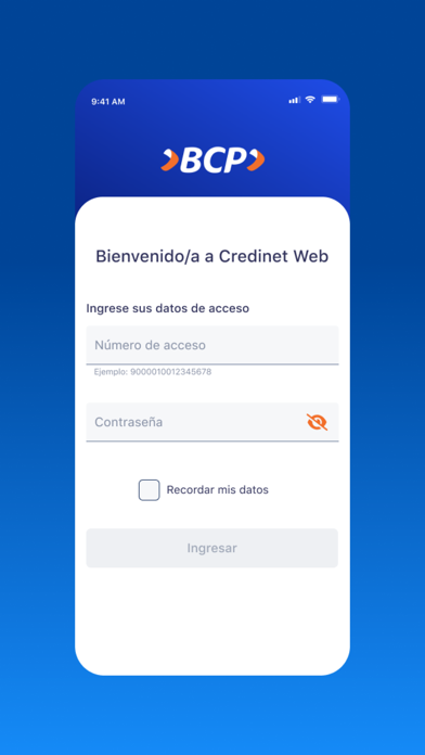 Credinet Móvil Screenshot