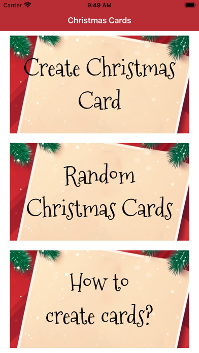 Christmas and New Year Cards Screenshot