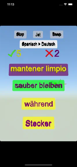 Game screenshot Egitir Deutsch Spanisch wort hack