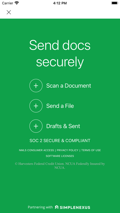 HarvestersCU Mortgage Mobile Screenshot