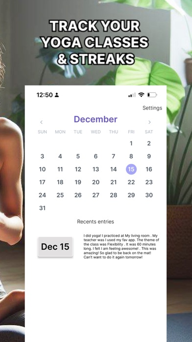 Poser Lotus: Yoga Pose Jornal Screenshot