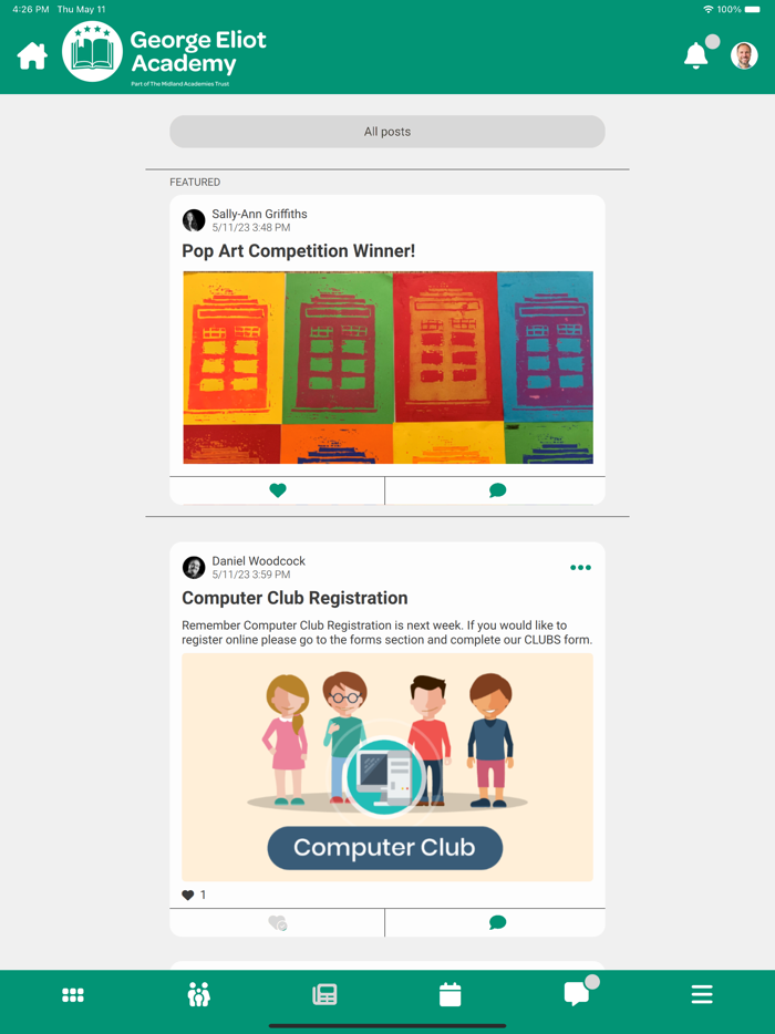 George Eliot Academy App