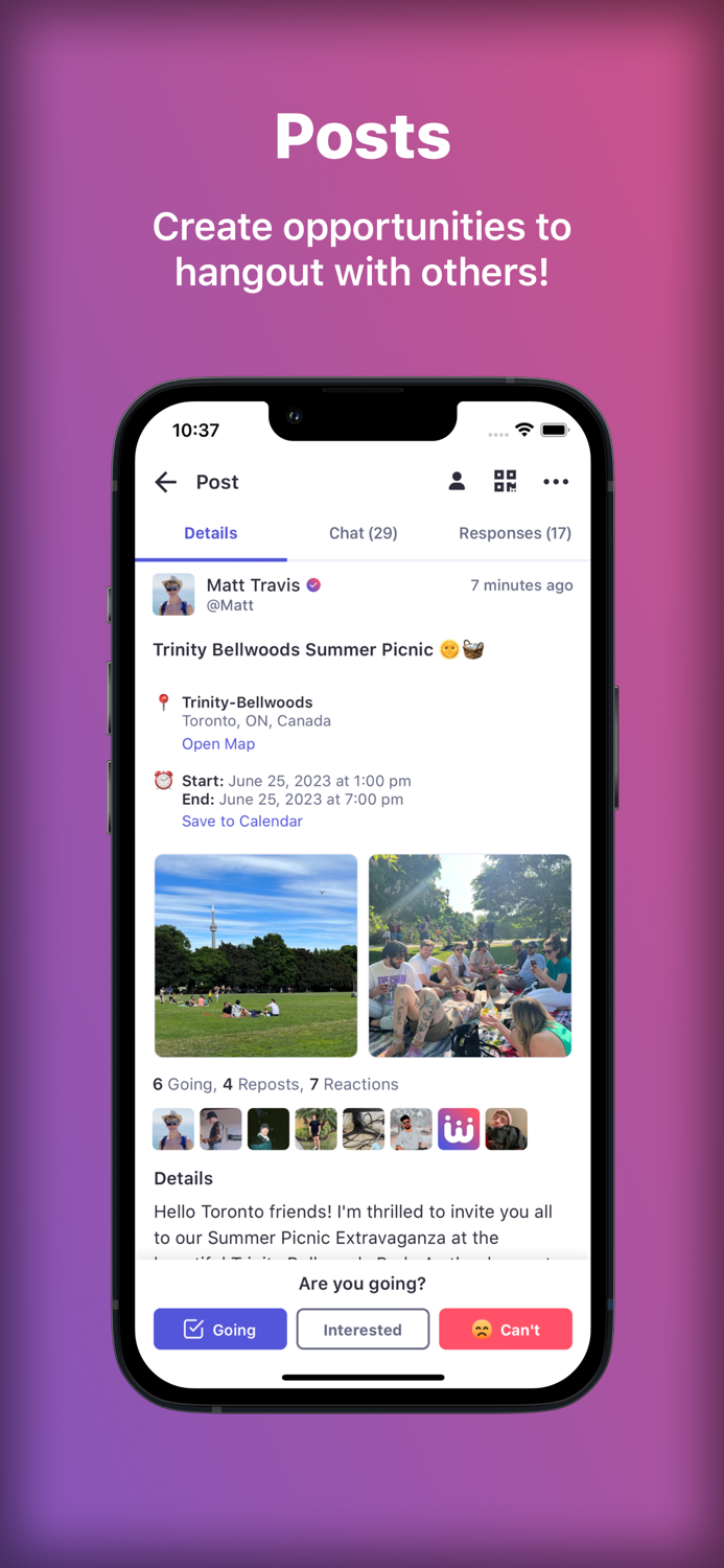 WutUp - Social Hangout App