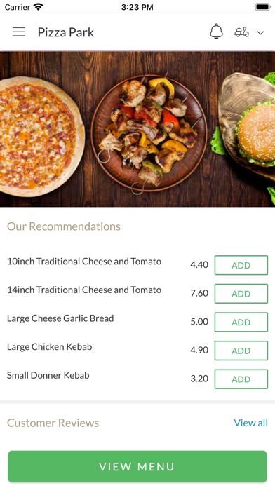 Pizza Park. Screenshot