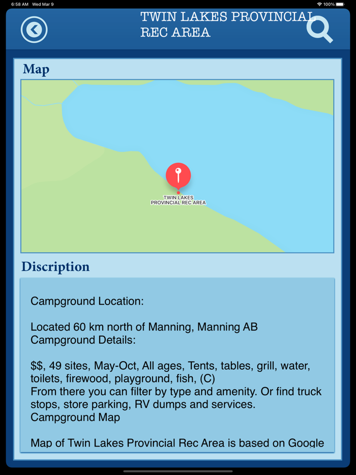 Alberta -State and National Park