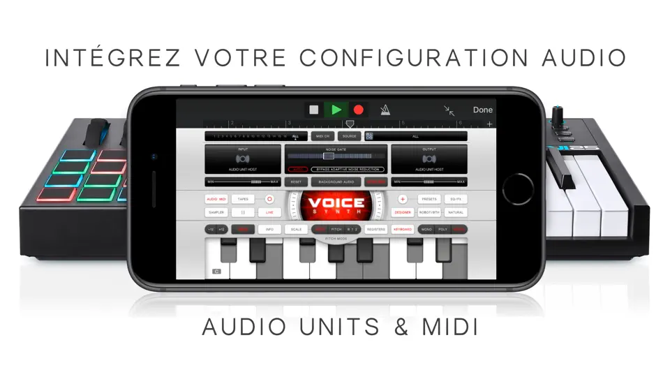 Capture d'écran de Voice Synth sur iPhone 9