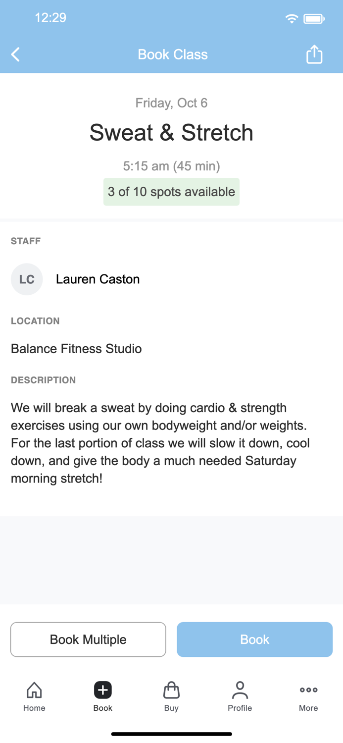 Balance Fitness Studio