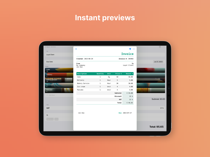 DingVoice - Invoice Generator