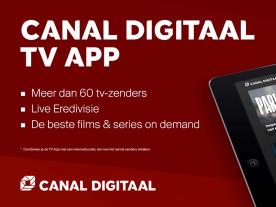Canal Digitaal TV App iPad app afbeelding 1