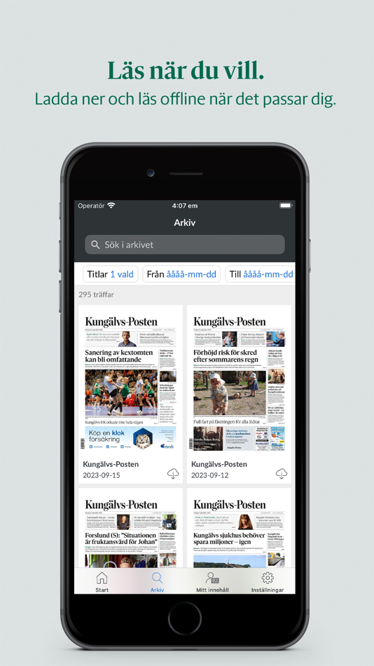 #2. Kungälvs-Posten e-tidning (iOS) 由: Stampen Local Media AB